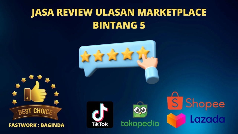 Memberi Review - Jasa Review Toko Marketplace (Tokopedia, Shopee, Lazada, Tiktok Shop) - 1