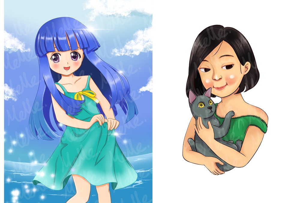 วาดภาพการ์ตูน - วาดตัวการ์ตูนตามสั่ง น่ารักๆ - 8