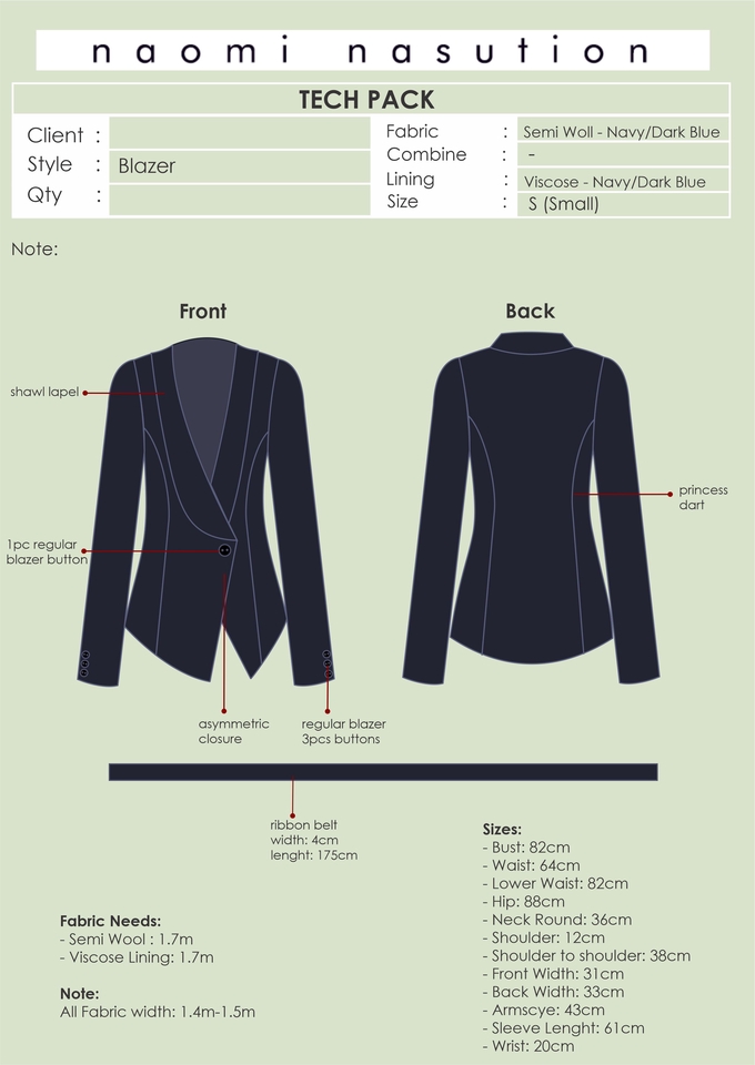 Desain Kaos & Motif - Fashion Design Collection with Tech Pack - 3