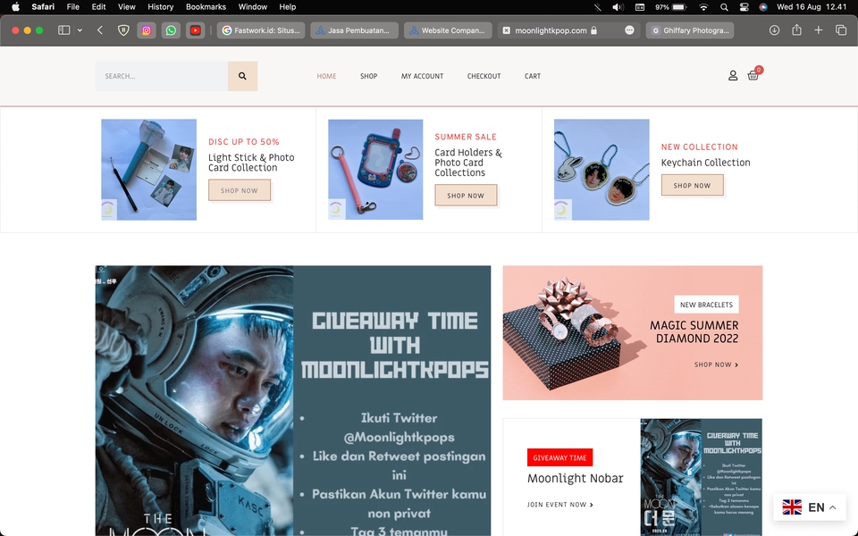 E-Commerce Merchandise K-Pop