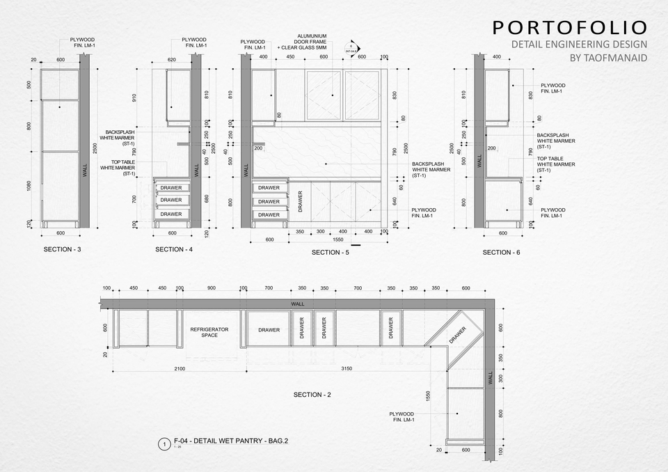 CAD Drawing - Jasa Drafter Arsitektur-Interior-struktur (CAD  Drawing)  - 23