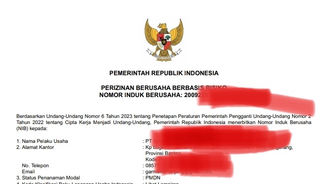 Pembuatan NIB - Perizinan Usaha NIB - 1