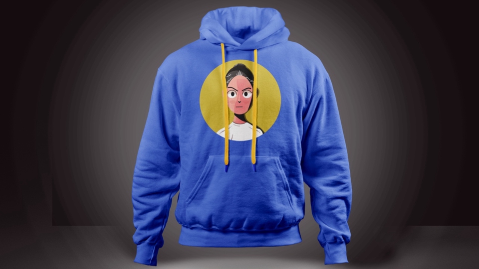 Desain Kaos & Motif - Desain Wajah Kartun untuk Kaos - 2
