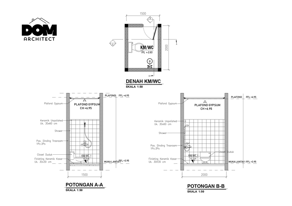 Jasa Gambar Kerja Arsitektural, Struktur, 3D dan RAB
