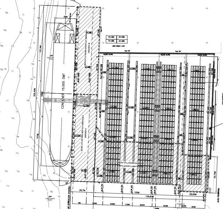 CAD Drawing - Jasa Gambar Dermaga Detail Engineering Design (DED) Jetty, Trestle, Container Yard dan Faspel - 12