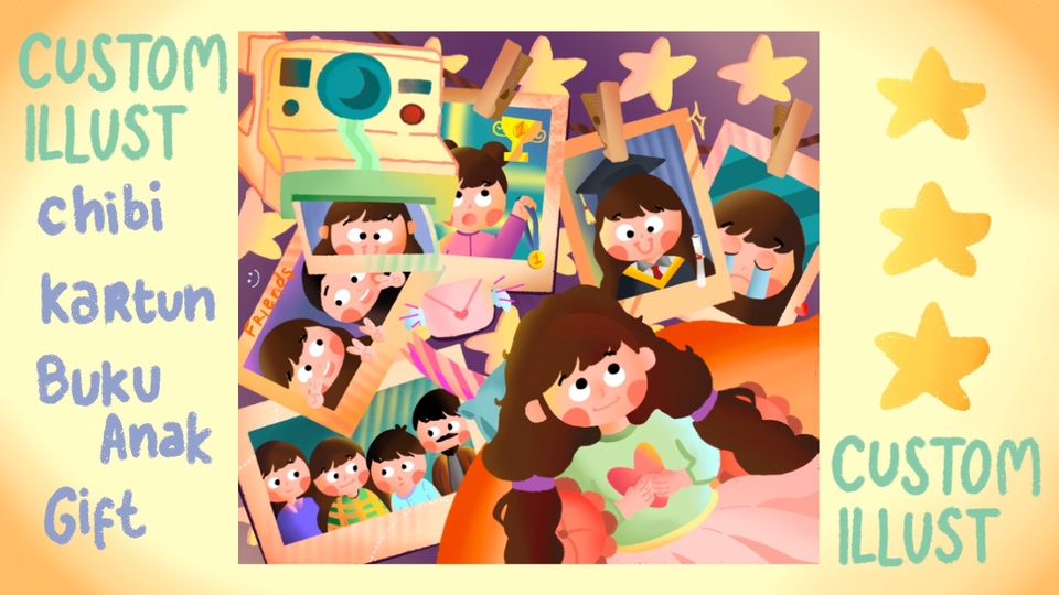 Jasa Desain Icon Game, Aplikasi, dan Website - Illustrasi dan gambar profesional (custom gift, kartun, buku anak, chibi, dll)