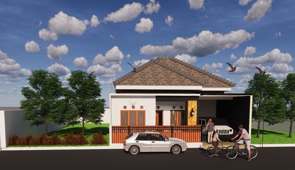 3D & Perspektif - Jasa Desain Rumah Tinggal dan Bangunan Lainya ( 4-5 hari selesai ) - 8