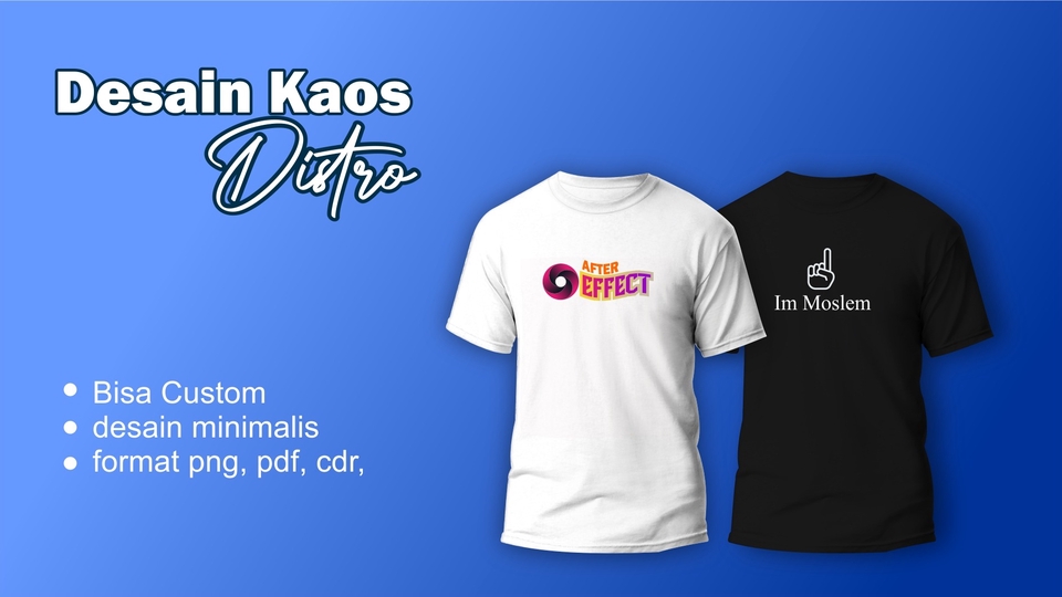 Desain Kaos & Motif - Desain Kaos Muslim Milenial - 1