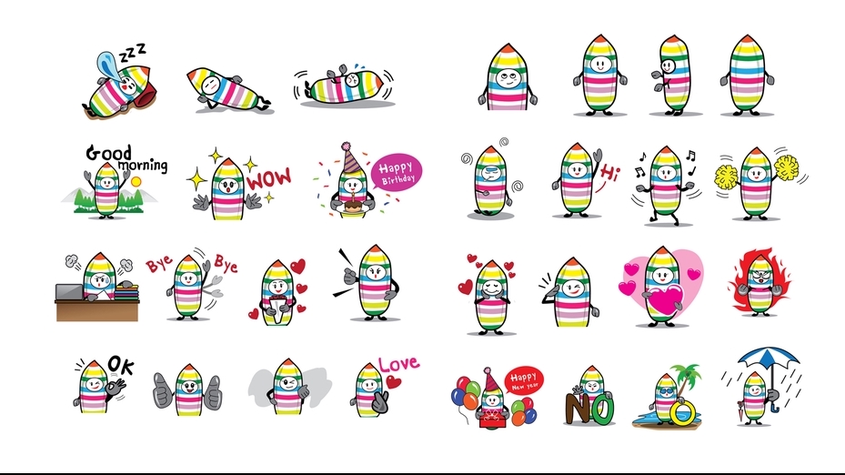 ออกแบบ LINE Sticker - สติ๊กเกอร์ไลน์ สุดปัง อลังการ - 2