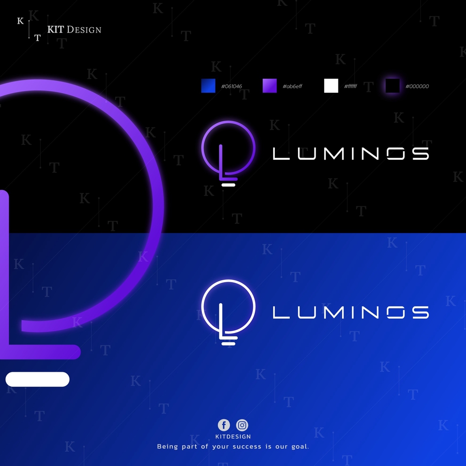 ออกแบบโลโก้LUMINOS โลโก้เรียบหรู รับออกแบบโลโก้