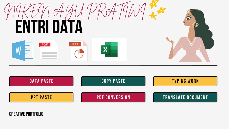 Entri Data - menerjemahkan dokumen, entry data dan menulis artikel  - 1
