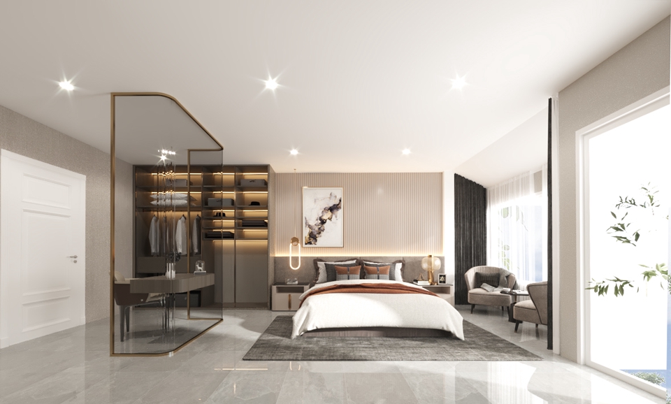 รับออกเเบบตกเเต่งภายนอกเเละภายใน 3D Perspective พร้อม Render