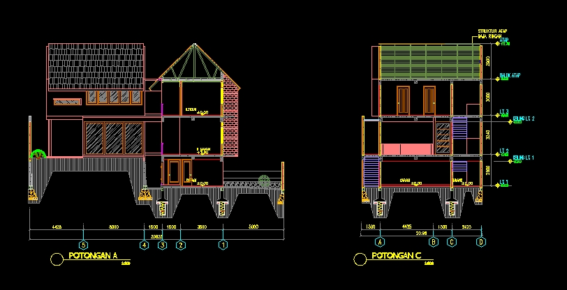 CAD Drawing - Perencanaan Struktur Banguan & Gambar kerja - 16