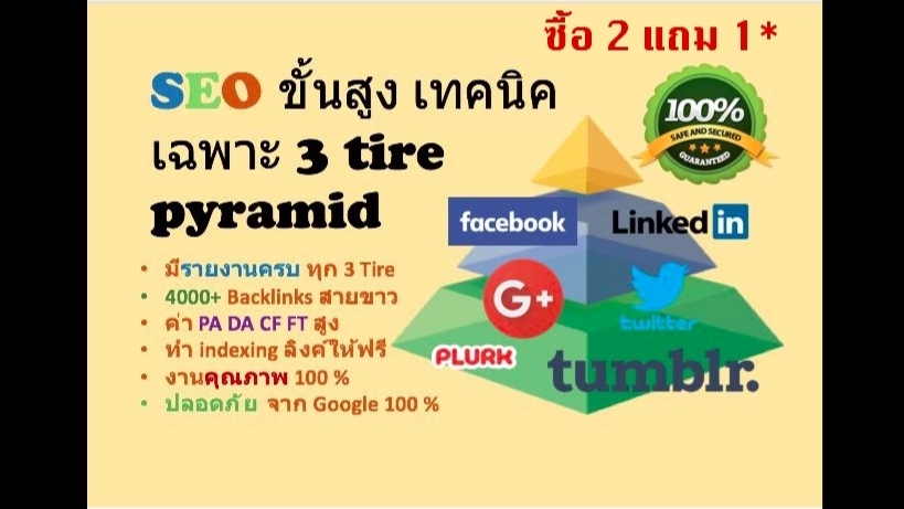 ทำ SEO - ทำ SEO ขั้นสูง เทคนิคเฉพาะ 3 tire pyramid สายขาว (สูตรปรับปรุงล่าสุด 2020) - 1