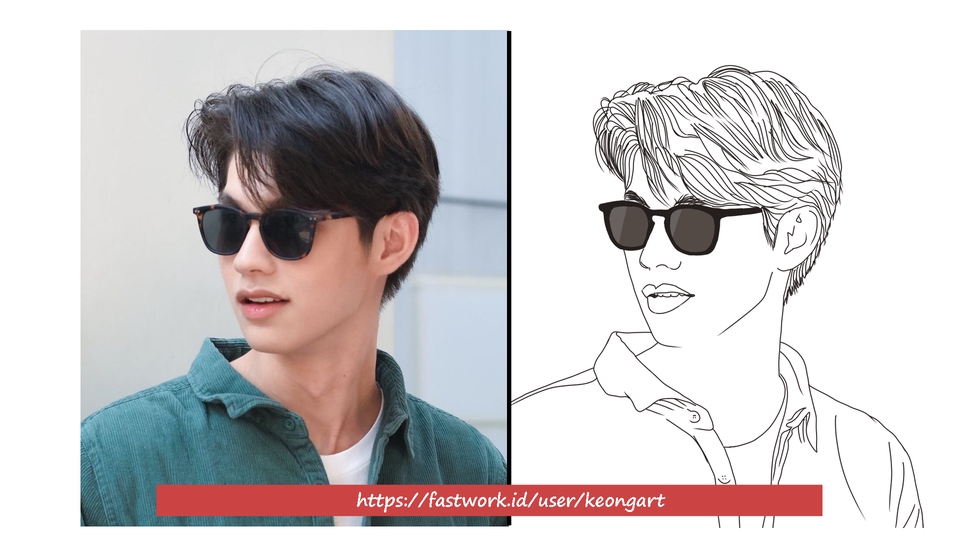 Gambar Potret - GAMBAR LINE ART OUTLINE WAJAH ANDA 12 JAM JADI - 4