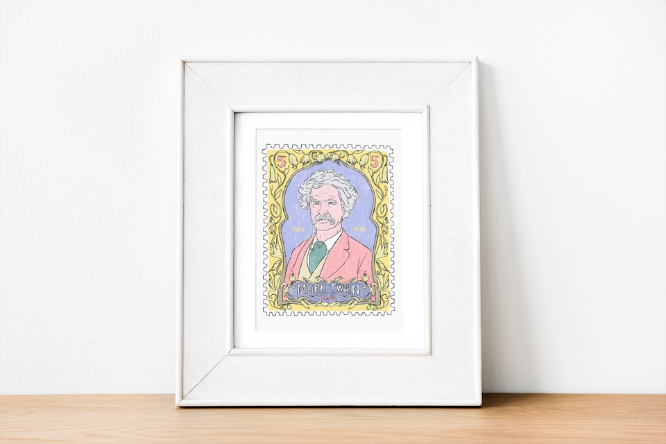 วาดภาพเหมือน Portrait - Portrait made up stamp - วาดภาพคน โทนสีสดใส / pop art - 5