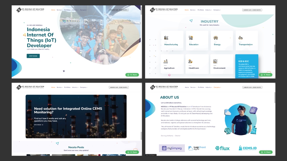 Jasa pembuatan website profesional untuk perusahaan, toko online, dan blog dengan desain yang menarik dan responsif.