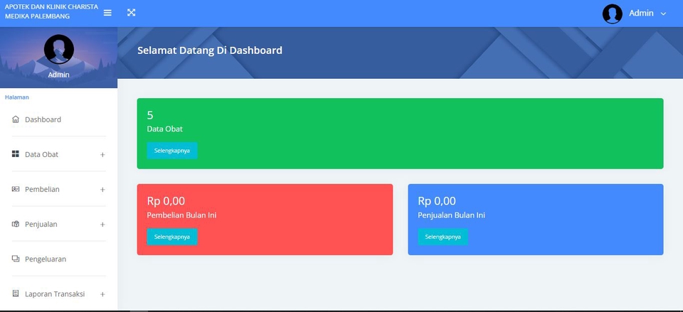 Jasa pembuatan website dashboard dengan tampilan profesional untuk usaha toko online
