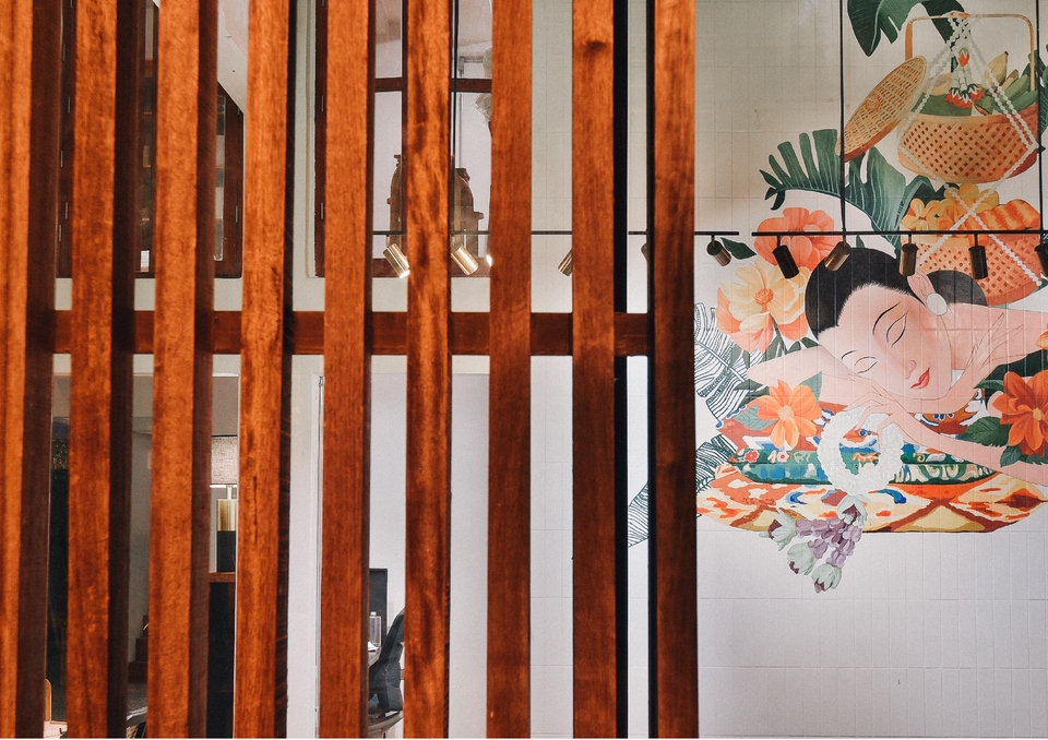 รับเพ้นท์ผนังสวยงาม ลายไทย 3 มิติ ราคาประหยัด