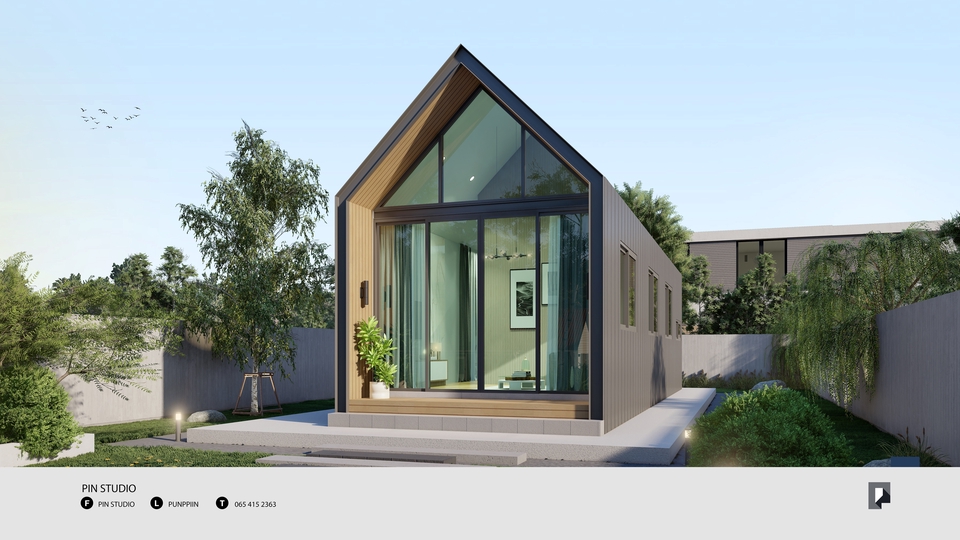 แบบบ้าน 3d ออกแบบ perspective รับเขียนแบบ 3d perspective