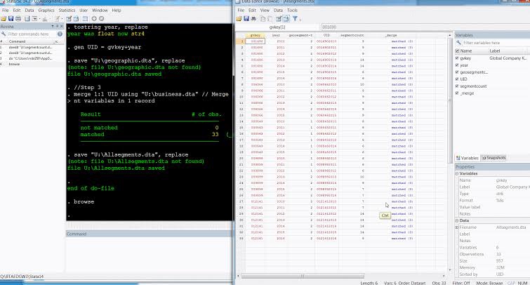 ภาพหน้าจอแสดงผลลัพธ์ของการวิเคราะห์ข้อมูล