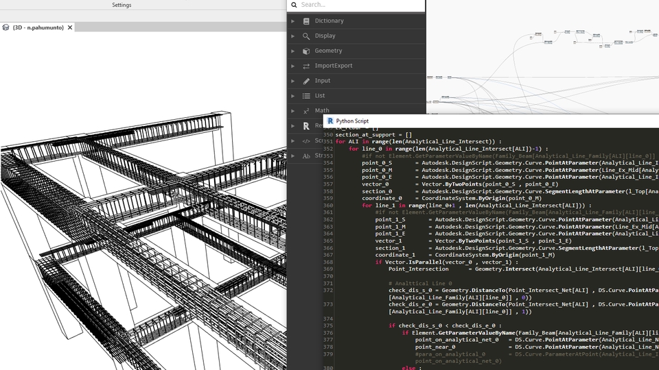 เขียนแบบวิศวกรรมและออกแบบโครงสร้าง - รับเขียน Dynamo Scripts - 1