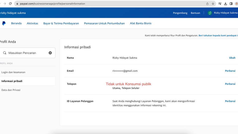 Pembayaran Online - JASA PEMBAYARAN/PENERIMAAN ONLINE VIA PAYPAL - 1
