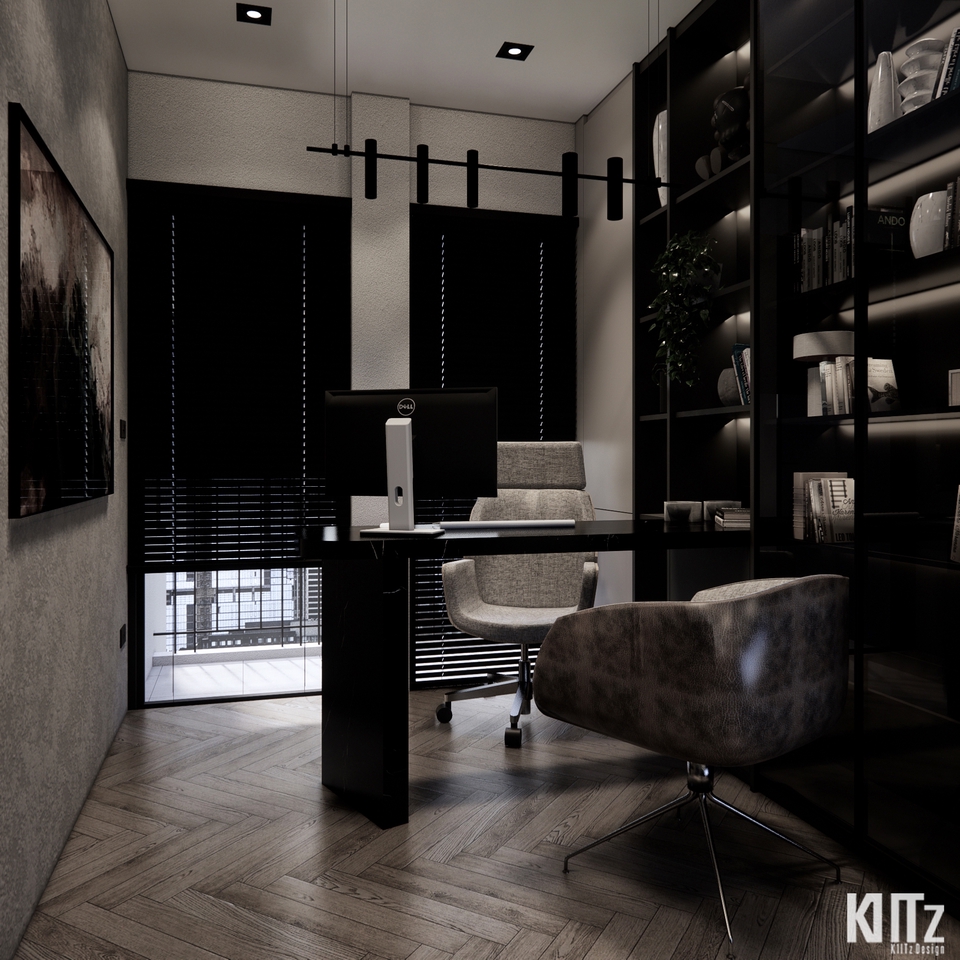 รับออกแบบตกแต่งภายใน ห้องทำงานทันสมัย สวยหรู