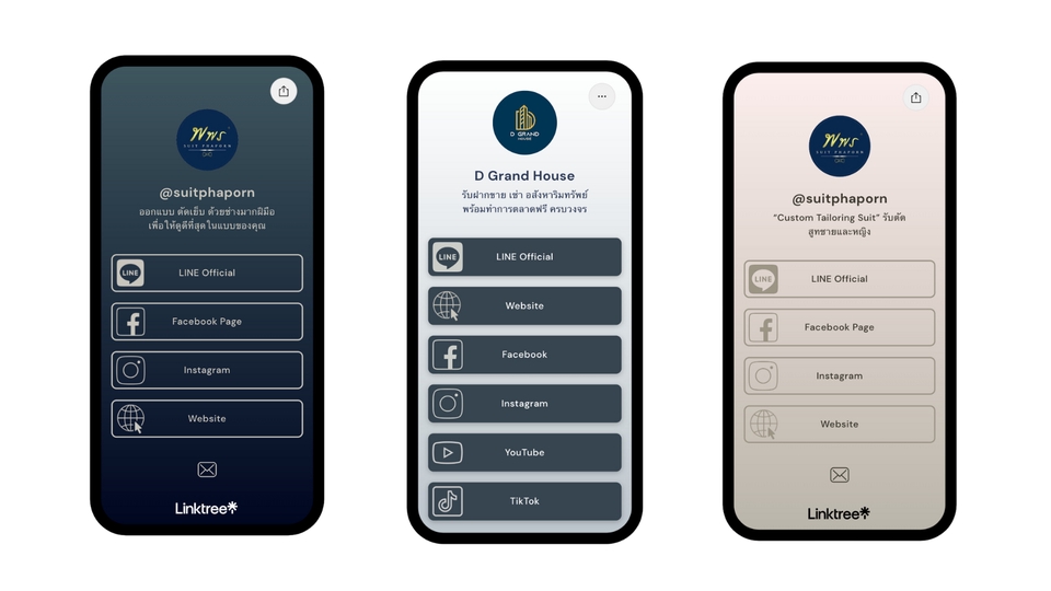 รับสร้างlinktree สวยๆ พร้อมใช้งาน