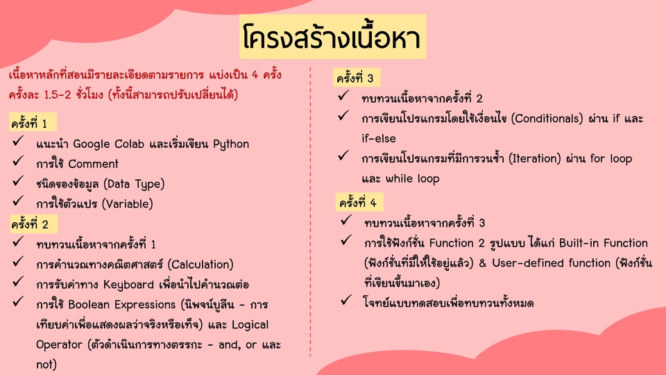 สอนเขียนโปรแกรมพื้นฐาน ฉบับมือใหม่เริ่มต้นจากศูนย์ด้วยภาษา Python สอนเขียนโปรแกรมพื้นฐาน ฉบับมือใหม่เริ่มต้นจากศูนย์ด้วยภาษา Python