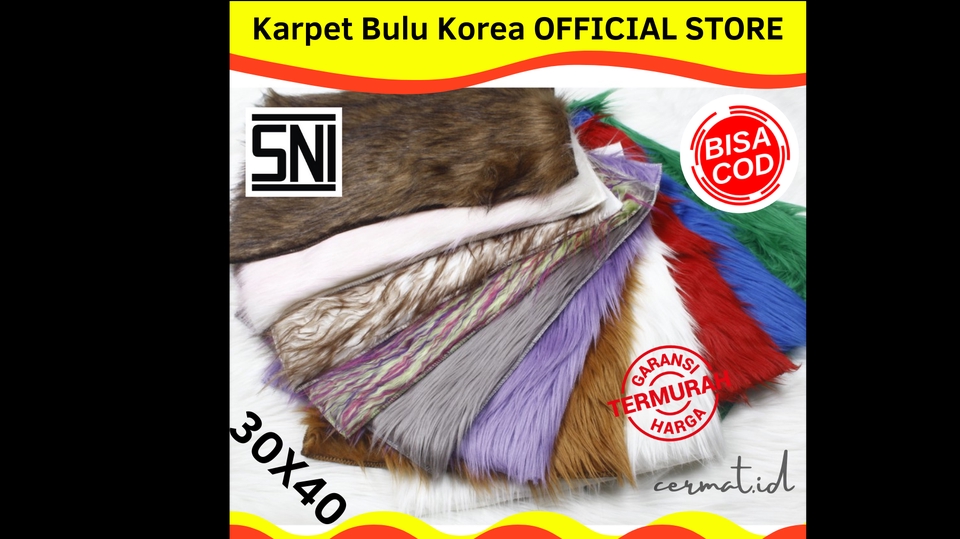 Update Produk Toko Online - KARPET BULU KOREA UNTUK FOTO PRODUK - 1