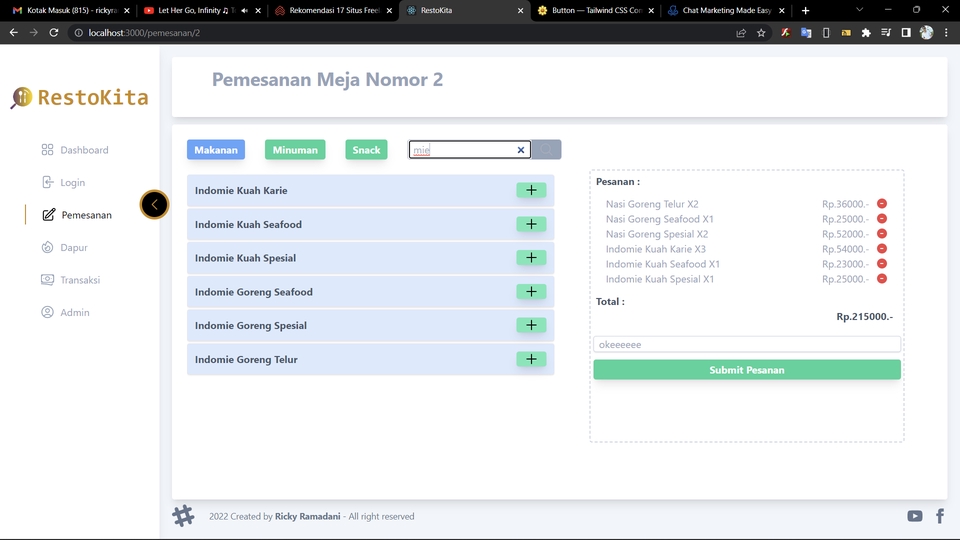 Web Development - Jasa Pembuatan/perbaikan sistem aplikasi web responsiv dengan ReactJs, NodeJs, expressJs - 12
