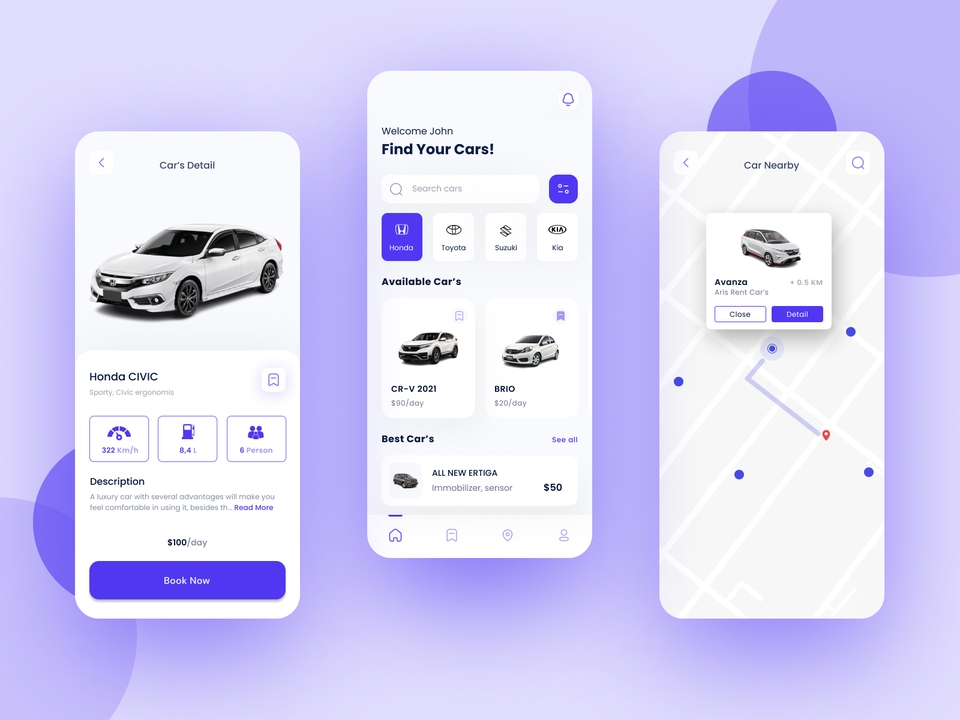 Desain Antarmuka UI/UX untuk Mobile, Website/Landing Page