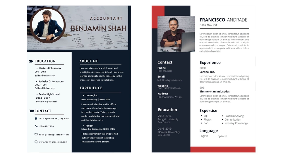 Portfolio & Resume - Resume & CV สมัครงาน สมัครเรียน - 9