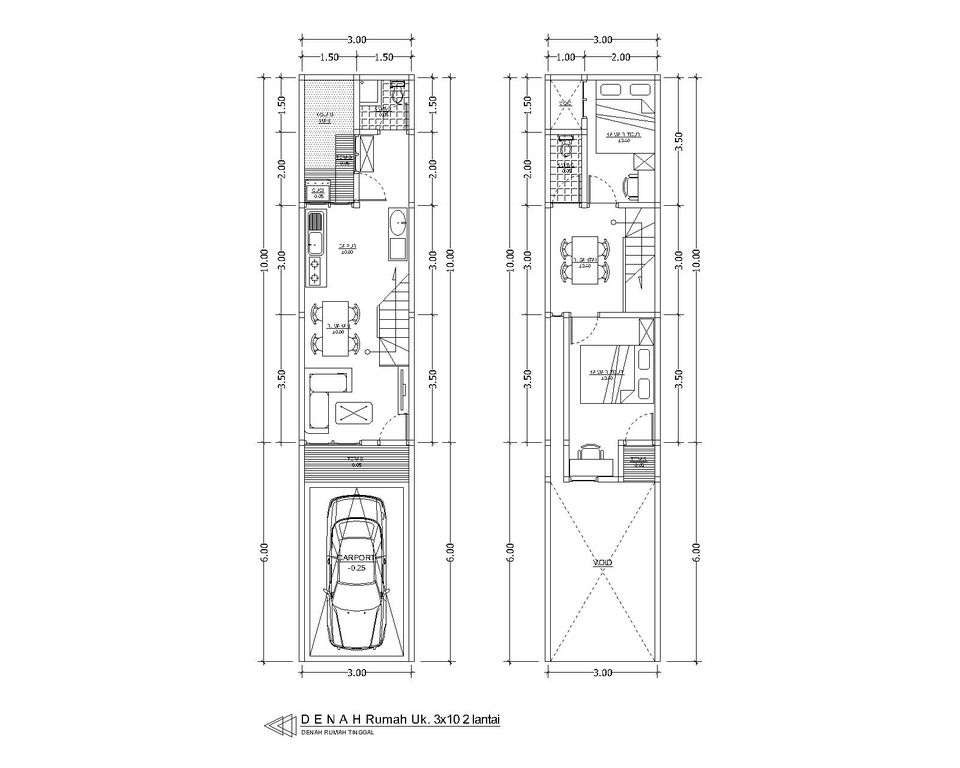 CAD Drawing - Jasa Gambar denah rumah 2D harga per rumah - Sehari bisa jadi - 11