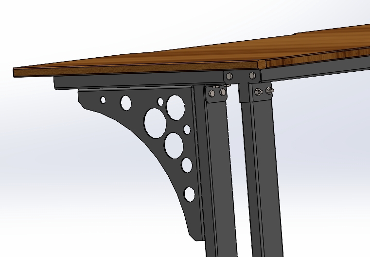 ออกแบบตกแต่งภายในและภายนอก - โต๊ะน๊อคดาวน์ - 8
