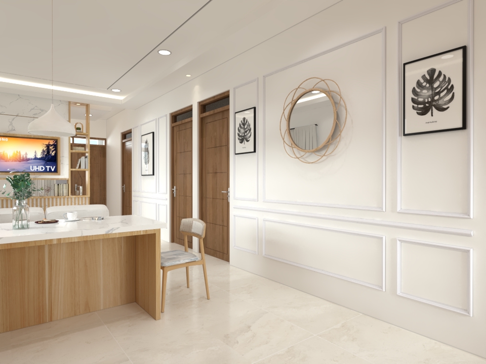 Jasa pembuatan video animasi 3d untuk rumah modern dengan desain interior minimalis.