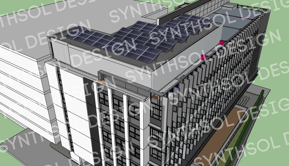ติดตั้งโซล่าเซลล์ - ออกแบบระบบติดตั้งโซลาร์เซลล์ (Solar) 2D 3D - 7