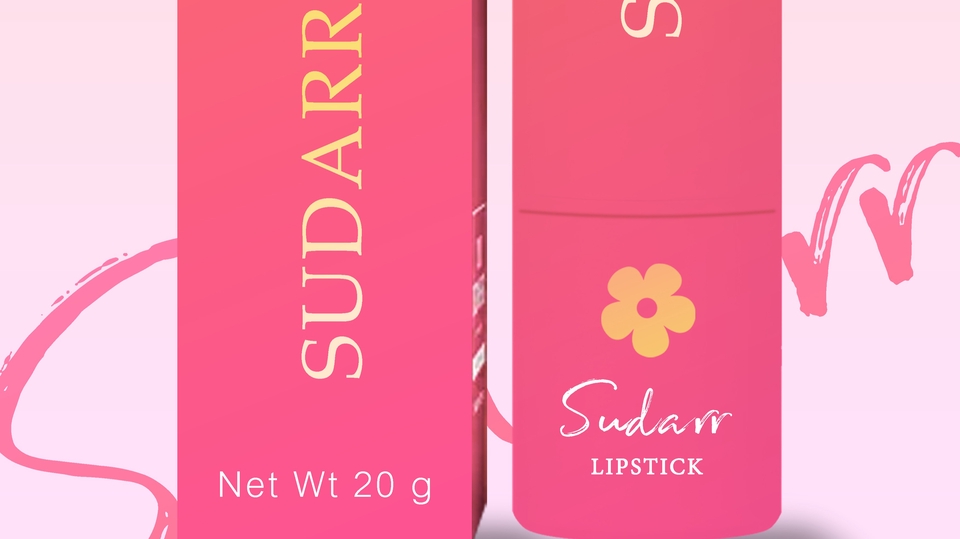 ออกแบบแบนเนอร์สินค้าเครื่องสำอาง Sudarr Lipstick