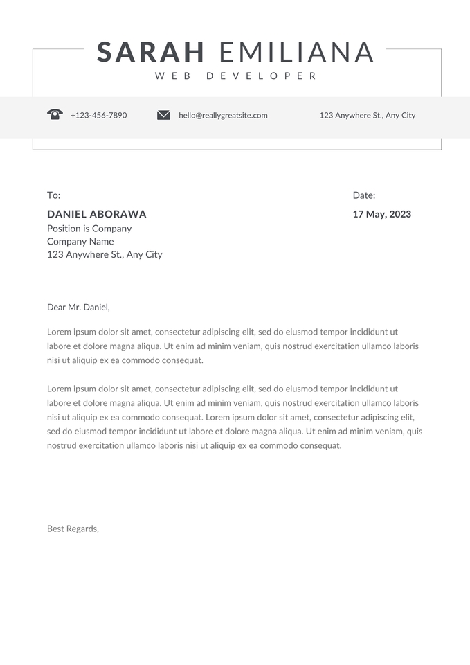 Portfolio & Resume - Resume&Cover letter - 12