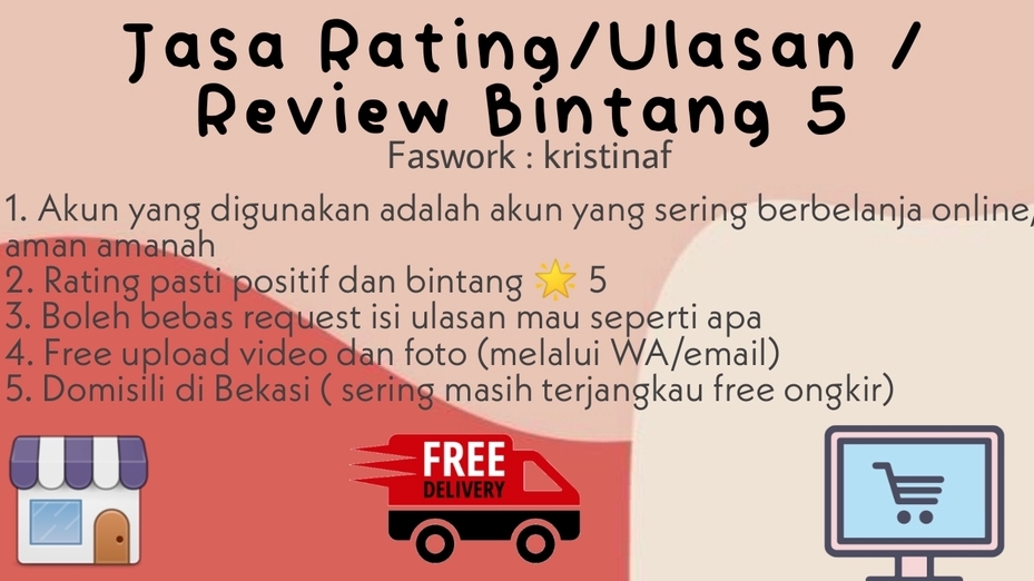 Memberi Review - Memberi Rating/Ulasan/Review Bintang 5 Marketplace Online Shop Tokopedia Shopee Lazada - 3