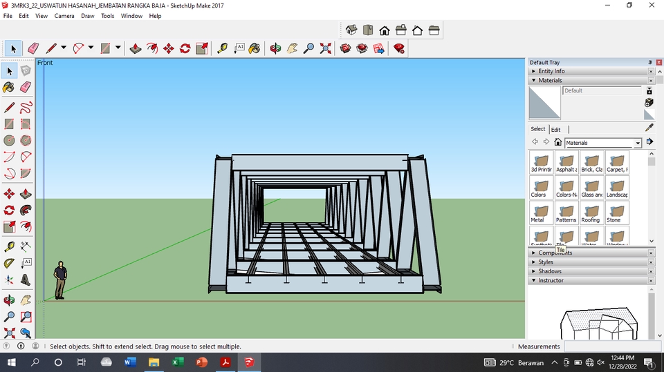 3D & Perspektif - gambar 3D dengan Sketchup  - 4