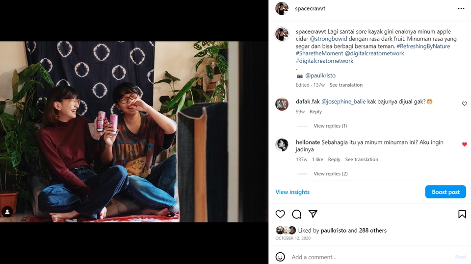 Selebgram/ Socmed - Endrose atau Review Produk - 3