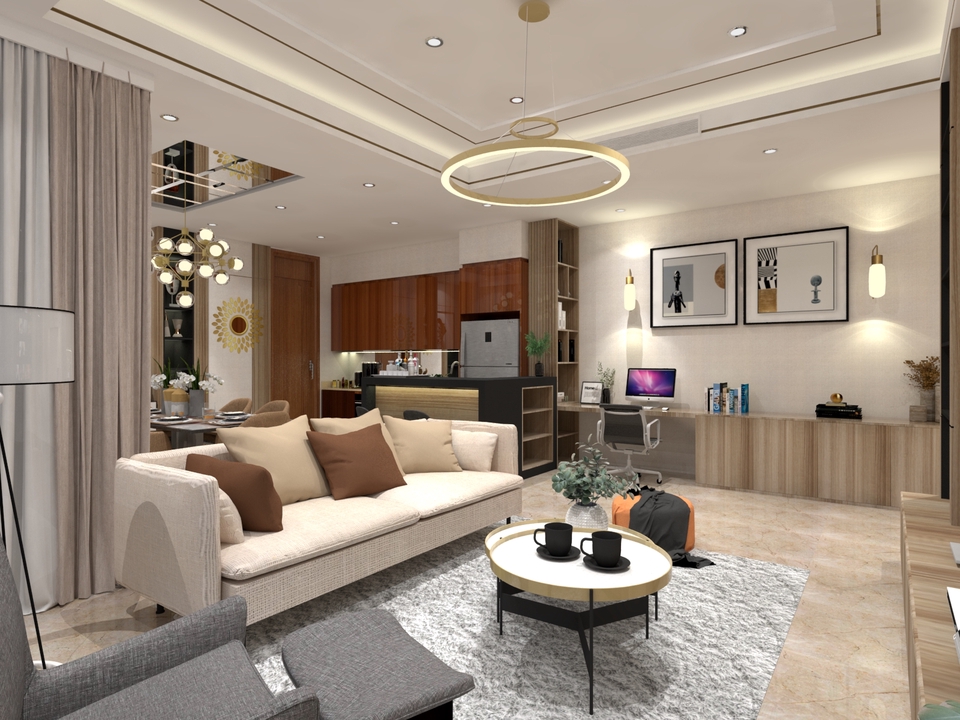 3D & Perspektif - Desain interior Jasa Membuat 3D Sketchup modeling dan rendering - 5