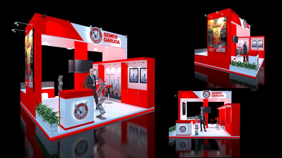 3D & Perspektif - DESAIN 3D BOOTH PAMERAN EXHIBITION - 4