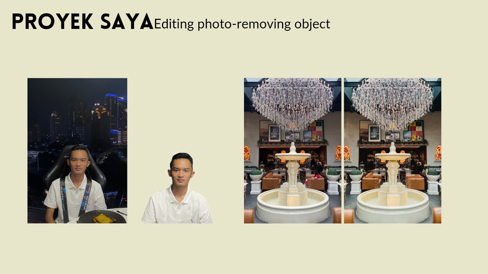 Jasa Photoshop online edit foto dengan hapus background dan ganti background foto.