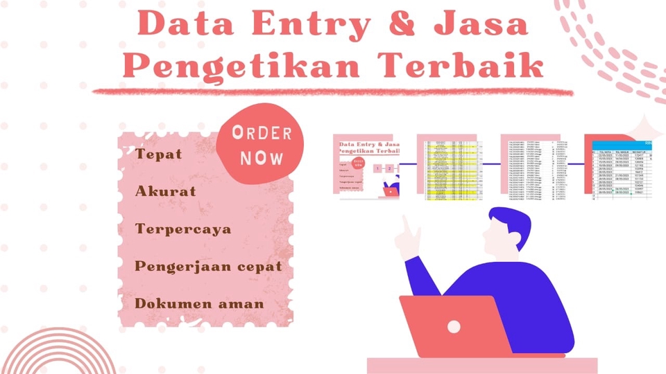 Jasa data entry, jasa input data, jasa input data excel, jasa pengumpulan data online, freelance data entry, entri data online, jasa entry data