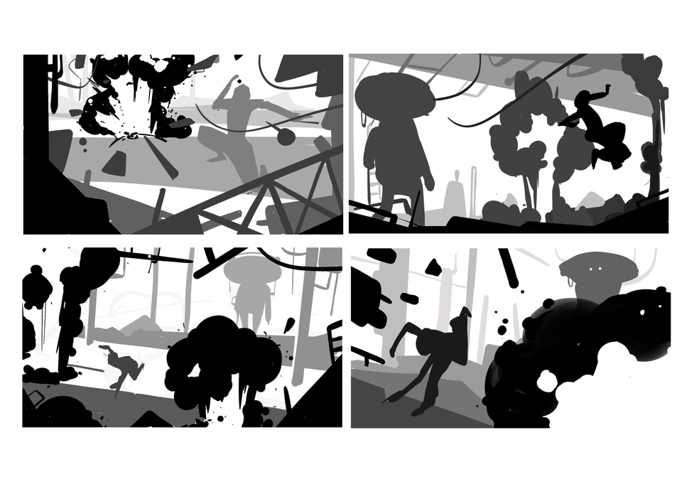 วาด/ออกแบบสตอรี่บอร์ด - รับวาด Storyboard/ Beatboard/ Animation/ Movie - 26