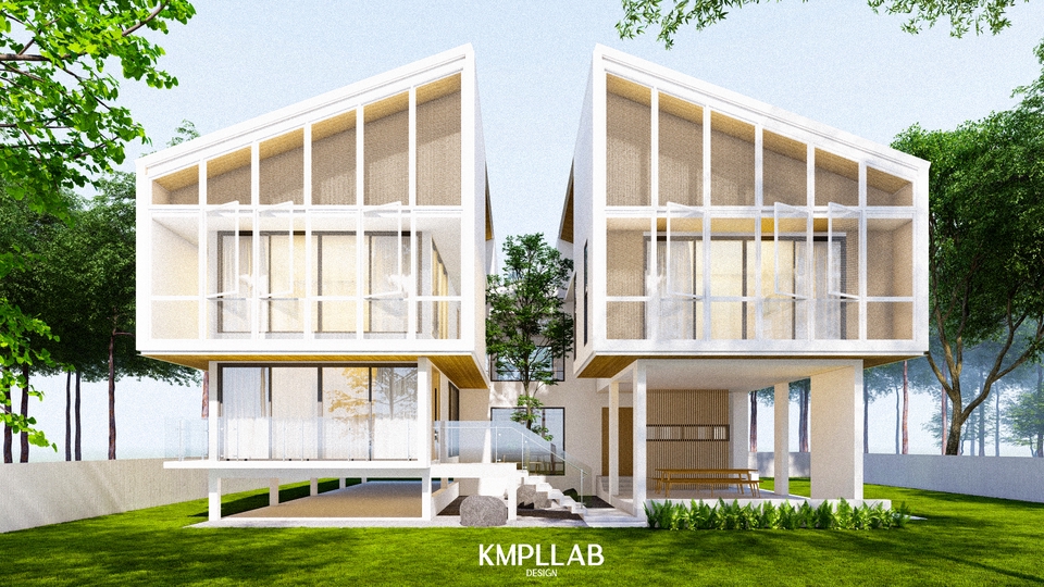 ออกแบบตกแต่งภายในและภายนอก - รับออกแบบงานสถาปัตยกรรมภายนอก/ภายใน/เขียนแบบก่อสร้าง/3D Perspective - 12