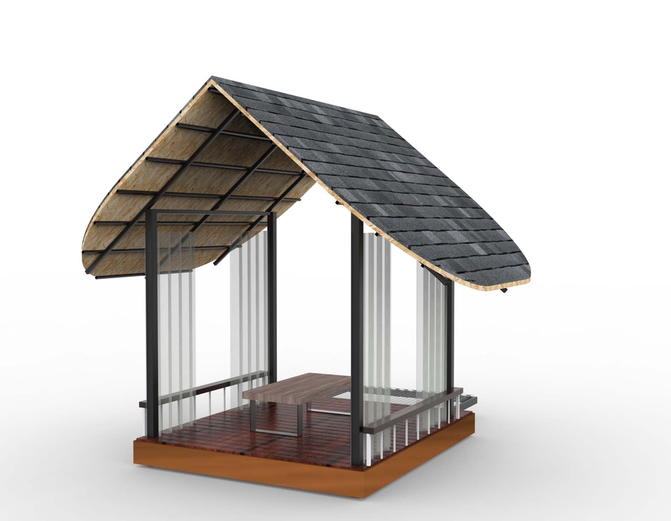 เขียนแบบวิศวกรรมและออกแบบโครงสร้าง - รับออกแบบ เขียนแบบงานศาลาเหล็กและหอสูงถังเก็บน้ำ โดยวิศวกรโยธา - 5